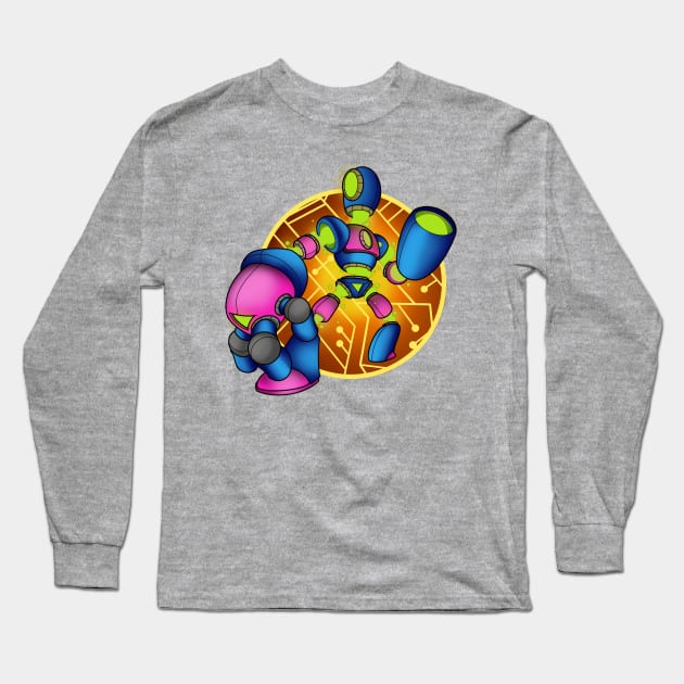 robotron Long Sleeve T-Shirt by Kylestewart79